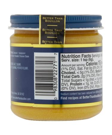 Better Than Bouillon Reduced Sodium Roasted Chicken Base - 8-Ounce Jar (Pack of 4), 38 Servings, Made with Seasoned Roasted Chicken - Buy Online on GoSupps.com