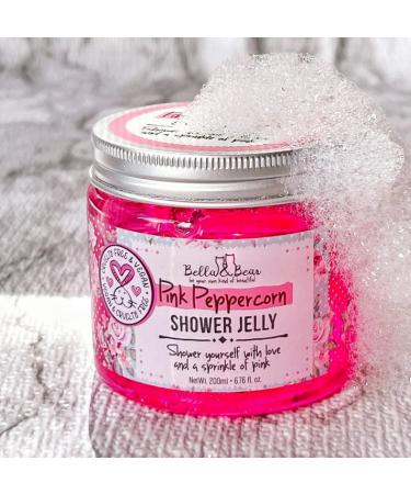 Bella & Bear Pink Peppercorn Shower Jelly - Travel Friendly 6.7oz - Great Gifts for Girls - Buy Online on GoSupps.com