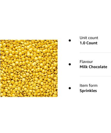 Coloured Milk Chocolate Beans - Gold 30g for Cake, Cupcake & Cookie Decoration - Buy Online on GoSupps.com