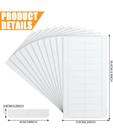 480 Double Sided Hair Extension Tape Tabs - 40 Sheets, 4 x 0.8 cm, White - for Women, Girls, Hair Salons - Bonding Replacement Tape - Buy Online on GoSupps.com
