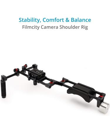 Filmcity DSLR Camera Shoulder Support Rig Kit with Cage & Matte Box | Compatible with DV, HDV, and DSLR Video Camcorders | Includes Free Offset Z Bracket (FC-02) - Buy Online on GoSupps.com
