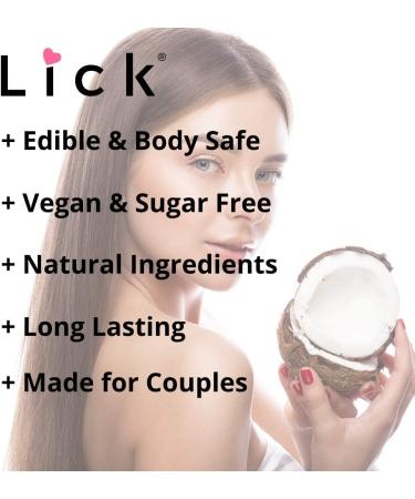 Coconut Flavored Massage Oil for Couples - Edible, Non-Sticky & Vegan (4 oz) | Natural Relaxing Blend with Vitamin E, Sweet Almond Oil - Gentle on Skin - Buy Online on GoSupps.com