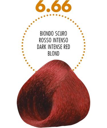 Compagnia del Colore Colorante Permanent Cream Hair Dye Color Coloration 100ml - 06.66 Dark Intense Red Blonde/Dunkelblond Intensives Rot - Buy Online on GoSupps.com