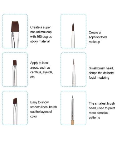 High-Quality 6-Piece Makeup Art Oil Color Brush Set | Halloween Face Makeup Brushes | Professional Cosmetic Brushes for Kids & Painters - Buy Online on GoSupps.com