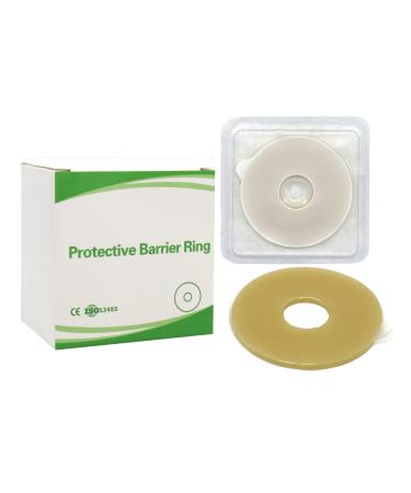 Elastic Moldable Ostomy Barrier Rings- Outer Diameter 2" (48mm) 4mm Thickness -Ostomy Supplies Non-Leaking Seal for Stoma, Sting-Free Hydrocolloid Skin Barrier Extender Ring for Colostomy Bags, 10PCS