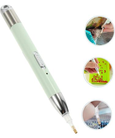 HOODANCOS Drilling Pen Set Gemstones for Nails Gems for Nails para Diamond Picture Pen Rhinestone for Nails Resin Tools Nail Gems Picker Drill Pen Cross Stitch Applique Stainless Steel Green 1.3X12.5CM - Buy Online on GoSupps.com