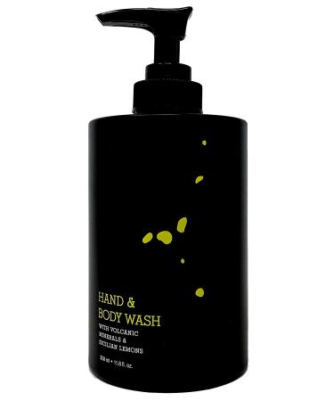 E.Vulcano Hand & Body Wash 11.8 Ounces With Copper Magnesium and Zinc - Sicilian Lemons and Volcanic Minerals