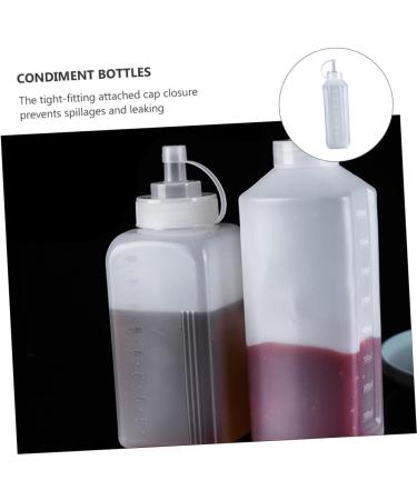 Zerodeko 3 Pcs Squeeze Sauce Bottle Syrup Bottle Food Grade 25x8x6cmx3pcs Whitex3pcs - Buy Online on GoSupps.com