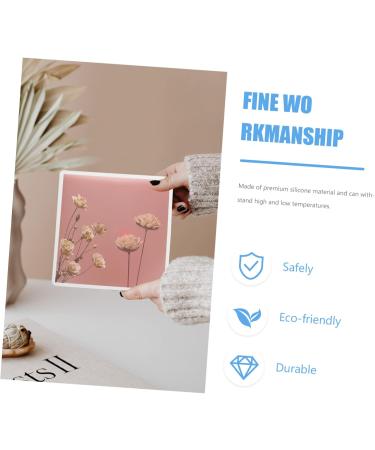 TEHAUX Large Resin Molds 3pcs Resin Table Mold Epoxy Resin Silicone Molds Casting Molds for Rectangle Manual Accessories Resin Molds White 10X10cm - Buy Online on GoSupps.com