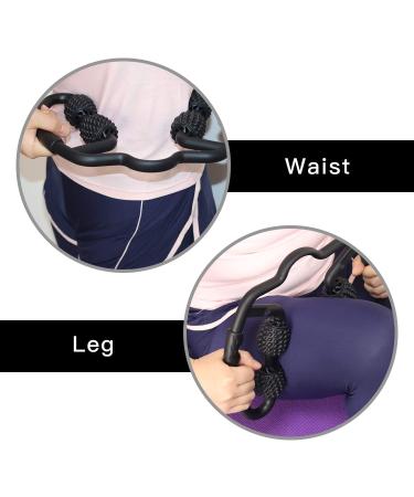 POUNDSAYA Muscle Roller Massage Roller Cellulite Roller Foam Roller Trigger Point Muscle Roller for Calves Leg Arms Deep Tissue fit roll Massager fitroll Muscle Roller (Black) - Buy Online on GoSupps.com