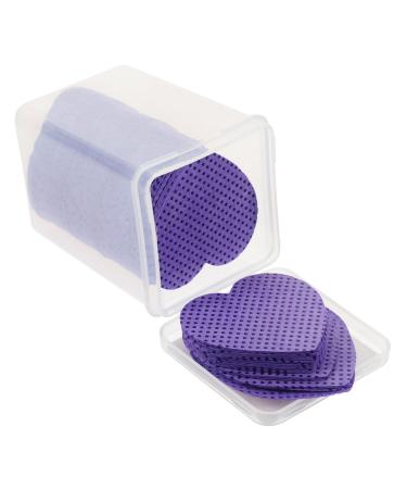 TOVINANNA 200 Sheets Heart-Shaped Nail Polish Remover Wipes Super Absorbent Cotton Nail Polish Remover Pads for Gel Acrylic Nails Convenient for Home/On the Go