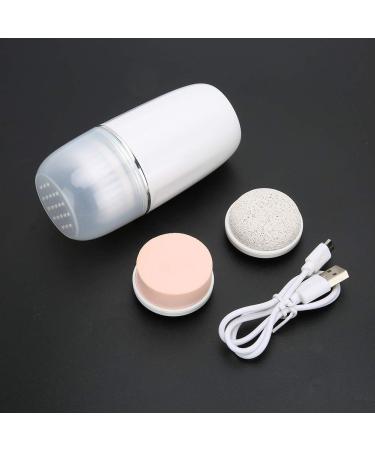 Electric Face Cleaner 3 Gears Adjustment Deeply Remove Dirt Soft Hair Brush Sponge Brush Pumice Brush Rechargeable with Storage Cover for Bathroom - Buy Online on GoSupps.com