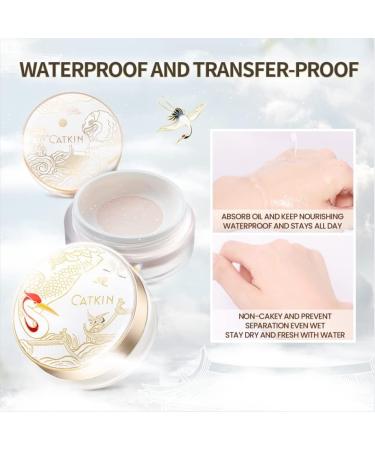 CATKIN Dreamworld Air Makeup Loose Powder Setting Finishing Powder Oil Control Matte Natural with Puff (C02 Shimmer) - Buy Online on GoSupps.com