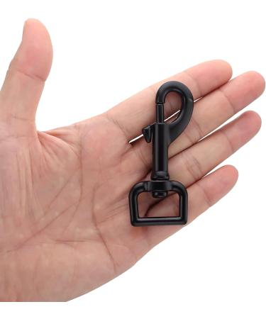 Dog Lead Clips Dog Lead Clasp Black Heavy Duty Dog Lead Snaps Hooks Swivel Snap Hooks Trigger Clip Trigger Snaps base interior width 3/4" 4pcs - Buy Online on GoSupps.com