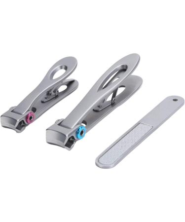 Nail Clipper Big Mouth Nail Cutter File Dead Skin Removal Stainless Steel Manicure Set Pedicure Tool No Splash Clipper for Women Men Kids Adults(Silve) - Buy Online on GoSupps.com