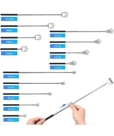 Premium Hualiang 3-Piece Back Scratcher Set | Telescopic & Portable | Relief from Itching | Ideal for Back & Head Itch Relief | Includes Storage Bag - Buy Online on GoSupps.com