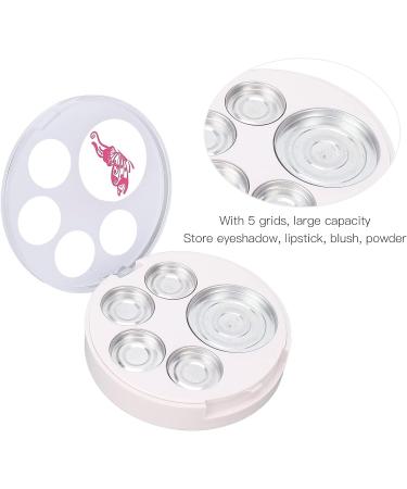 Empty Eyeshadow Plate 5 Grids DIY Refillable Eyeshadow Storage Box for Blush Brow Powder - Buy Online on GoSupps.com