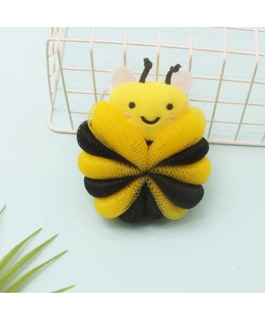 Lurrose 4-Piece Animal Balls Loofah Set for Kids - Yellow Spa Bath Scrubber Sponge for Boys and Girls - Buy Online on GoSupps.com