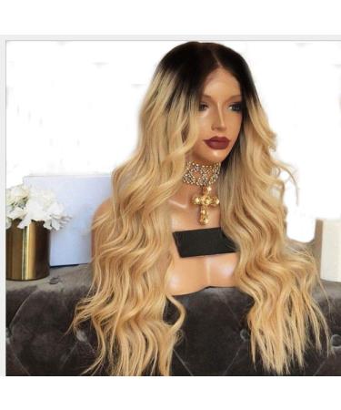 BGHJUE N Wigi S A Wig Wigs Short Hair Forwomen Synthetic Ombre Temperature Fiber Hair Yellow Curly Hair