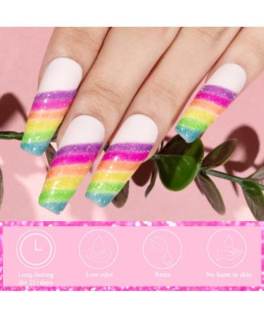 Supwee Neon Reflective Gel Polish - 8 Colors, 7ML (0.24fl oz) - Sparkle Glitter UV Gel Manicure for DIY at Home - Buy Online on GoSupps.com