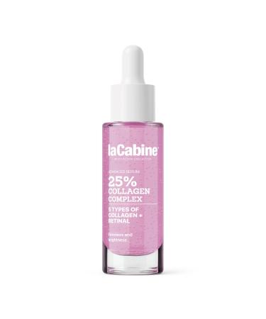 laCabine 25% Collagen Complex Advanced Serum 30ml S rum visage anti- ge avec 5 types de collag ne et de r tine Raffermit soul ve et lisse les peaux matures