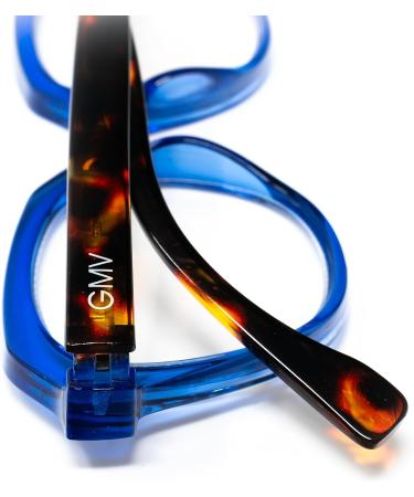 Buy Gian Marco Venturi Women's Ferrara Reading Glasses - Blue Size M | Stylish & Comfortable Eyewear for All Ages - Buy Online on GoSupps.com