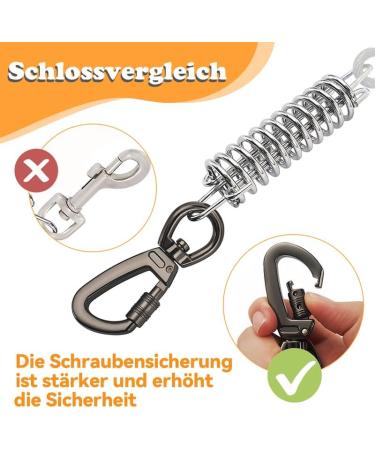 6m Farm Linen Dog Tie Out Cables - Shock-Damping Bite-Proof Leash for Small & Medium Dogs - Perfect for Camping & Training - Durable Gray Design - Buy Online on GoSupps.com