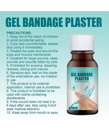 Waterproof Liquid Bandage 2Pcs Set for Minor Cuts and Wounds - Healing Gel with Protective Film Brush - Ideal for Scrapes and Cracked Skin - Buy Online on GoSupps.com