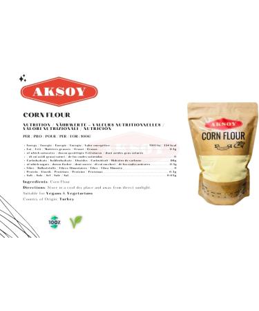 Premium Aksoy Quality Corn Flour - Finest 1.25KG (Pack of 1) - Buy Online on GoSupps.com