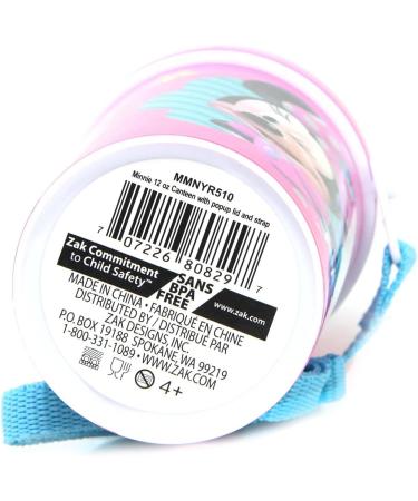 Zak Designs Disney Minnie One Touch Water Bottle with Built-in Straw - BPA Free, Easy to Clean, Ideal for Kids on the Go - Buy Online on GoSupps.com