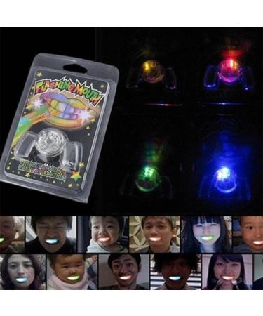 LED Flashing Mouth Teeth Guard Light Up Teeth Glow in The Dark LED Party Light Up Toys Flashing Flash Brace Mouth Guard Piece Glow Party Supplies (01) - Buy Online on GoSupps.com