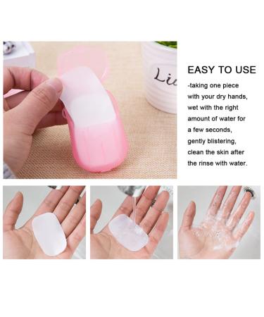 KUYYFDS Disposable Paper Soap Portable Mini Soap Case 20 Sheets Travel Washing Hand Bath Toiletry Paper Soap Sheets For Outdoor Camping Hiking(Random) Personal Care Products - Buy Online on GoSupps.com