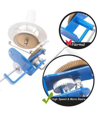 High Speed Large Jumbo Metal Yarn Ball Winder - 10-Ounce Hand Operated for Needlecraft - Buy Online on GoSupps.com