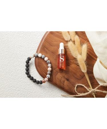 Zebra Jasper Lava Anxiety Bracelet for Women | Aromatherapy Crystal Diffuser with Good Sleep Oil | Anti-Anxiety Relief Wellness Gift | 19cm Medium Size | Gift Box Included - Buy Online on GoSupps.com