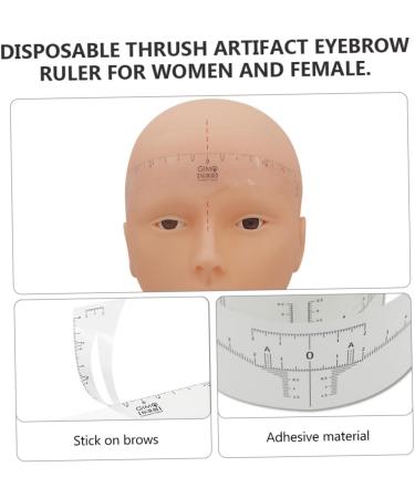 Angoily 1 Roll Disposable Ruler Stickers Eyebrow Microblading Ruler Eyebrow Ruler Woman Scale Tool - Buy Online on GoSupps.com