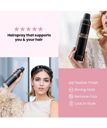 Beachwaver Co. Major Moment Strong Hold Hairspray - Flexible Hold Formula with Flexible Brushable Finish - Humidity Resistant Frizz Control Spray - Vegan (8.3 Fl Oz) - Buy Online on GoSupps.com