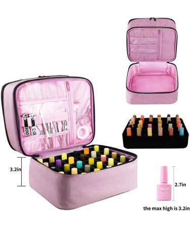 Dajidafu Durable and Hygienic Nail Polish Storage Bag for Safe and Convenient Storage Polyester 30 Grids Nail Polish Storage Bag Stone Green - Buy Online on GoSupps.com