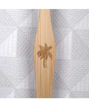 Azeeda 'Palm Tree' Bamboo Toothbrush - Eco-Friendly Biodegradable & International Shipping Available - Buy Online on GoSupps.com