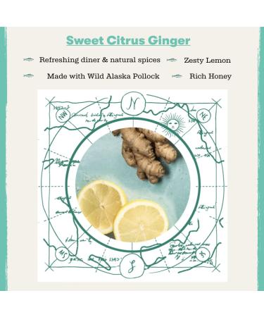 Neptune Wild Alaska Pollock Fish Jerky - Sweet Citrus Ginger - 2.2oz - Organic, Gluten-Free, Paleo - 25g Protein, 450mg Omega 3s - Sustainably Sourced - Small US Fisheries - Buy Online on GoSupps.com