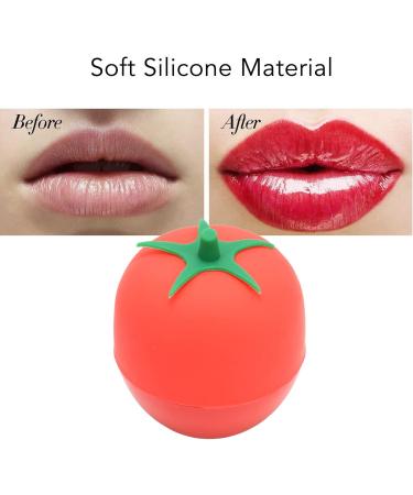 Women Lip Plumper Device Tomato Shaped Lip Plumping Device Lip Enhancer Portable Soft Silicone Pout Mouth Tool for Lip Red - Buy Online on GoSupps.com
