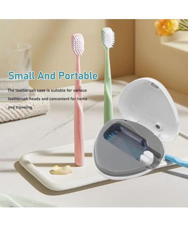 AUNMAS Travel Toothbrush Sanitizer Rechargeable Toothbrush Cleaner with USB Cable Portable Toothbrush Sterilizer Covers for Home and Outdoor Use (White) - Buy Online on GoSupps.com