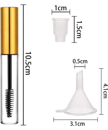 30Pcs 10ML Empty Mascara Tube and Wand Empty Mascara Containers Empty Eyelash Tubes Bottle for castor oil with Rubber Inserts 4 Funnels for Mascara Samples Travel Accessory - Buy Online on GoSupps.com