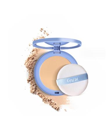 Generic GAGK Matte Perfection Pressed Powder Oil Control Face Pressed Powder Waterproof Long Lasting Finishing Powder (#02 NATURAL BEIGE)