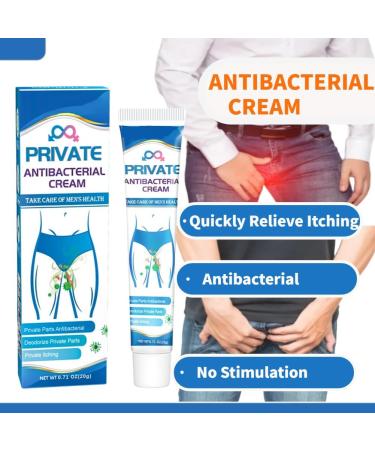 Private Antibacterial Cream 20g | Fast Relief for Itching, Burning, and Cracking | External Use Itchy Body Cream for Men | 1Pcs - Buy Online on GoSupps.com