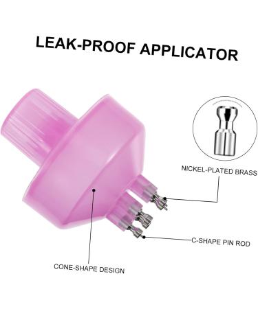 Hair Color Applicator Bottle Set - Pink Dropper for Dying Hair - 6.3x4.5cm International Shipping - Buy Online on GoSupps.com