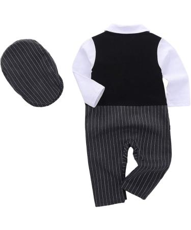AmzBarley Baby Boys Gentlemans Tuxedo Romper Suit 18-24 Months - Buy Online on GoSupps.com