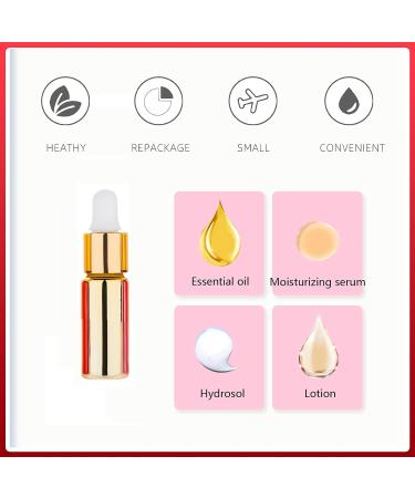Tianzd 24-Pack 5ml Chrome Yellow Drip Bottles with Glass Pipettes | Perfect for Perfume & Essential Oils - Buy Online on GoSupps.com