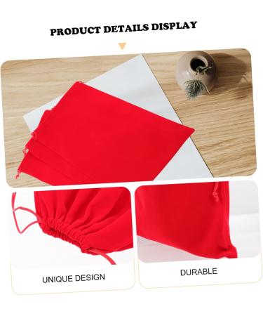 TOVINANNA 3pcs Hair Dryer Storage Bag Home Hair Dryer Bags Drawstring Hair Dryer Bags Red Flannel - Buy Online on GoSupps.com