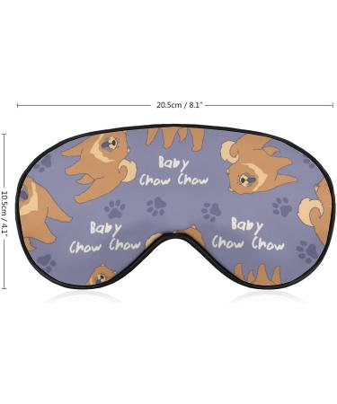 Chow Chow Sleep Mask - Adjustable Eye Cover for Sleeping and Travel - Light Blocking Blindfold for Men and Women - Buy Online on GoSupps.com