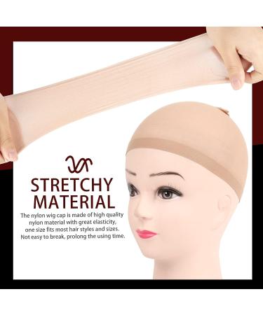 Wig Caps for Women, Men, and Kids - FANDAMEI 4PCS Nude Nylon Wig Caps for Halloween Cosplay - Buy Online on GoSupps.com